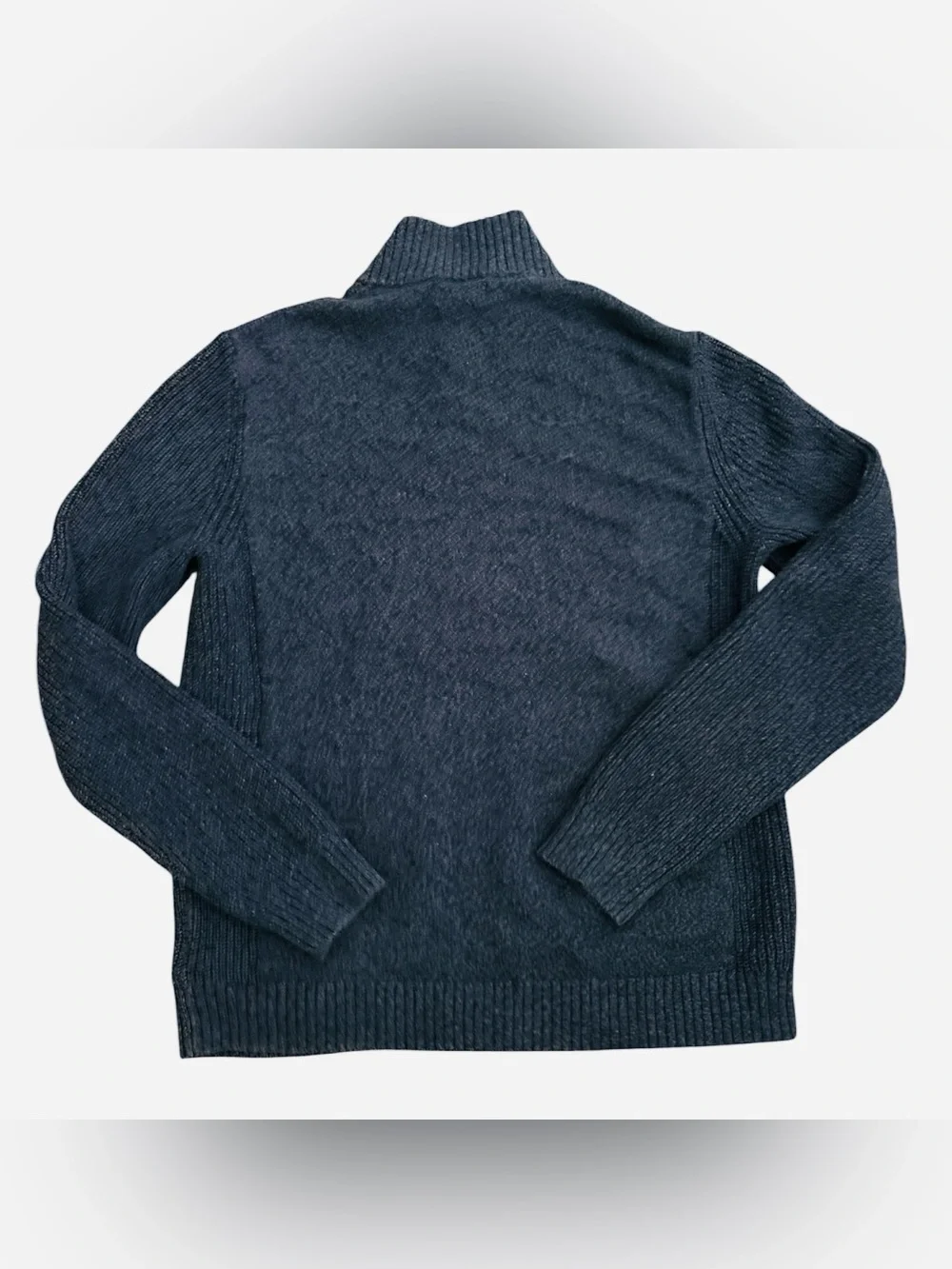 Daniel Hechter full-zip mock neck sweater jacket with ribbed cuffs  Mens M